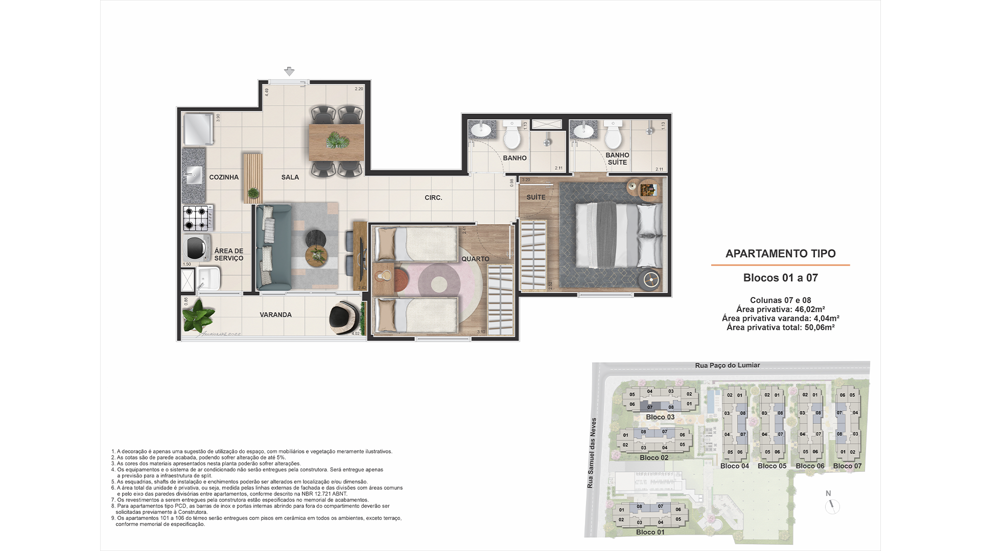 Villa Sante - Apartamento de 50,06m2