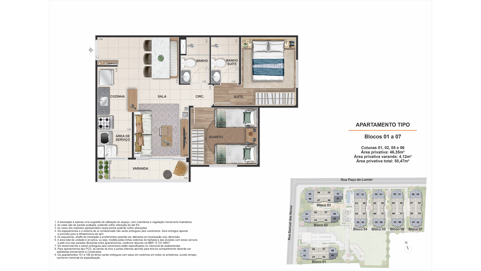 Villa Sante - Apartamento de 50,47m2
